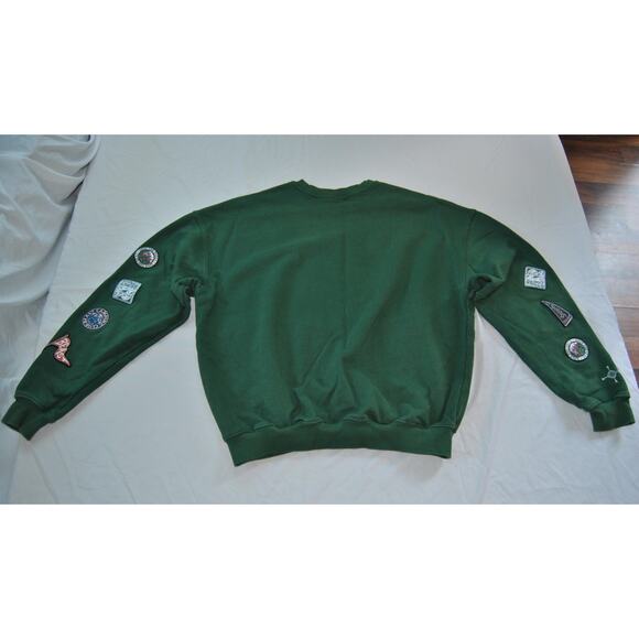 Mr.Beast Hiking Club Crewneck Sweater Green - Picture 7 of 10
